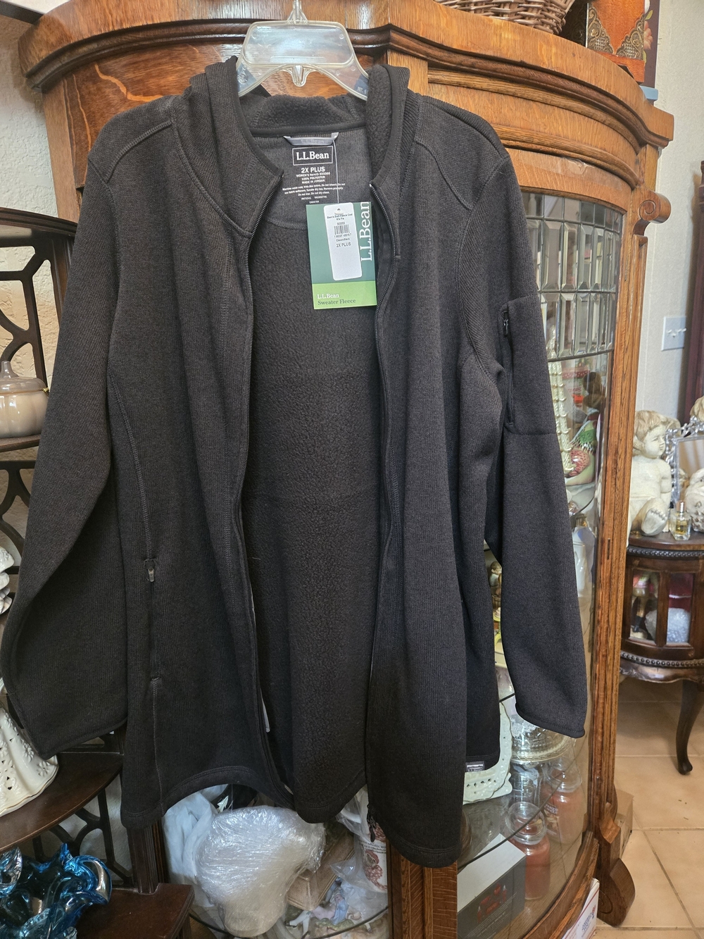 L.L. Bean Black Full-Zip Fleece Jacket